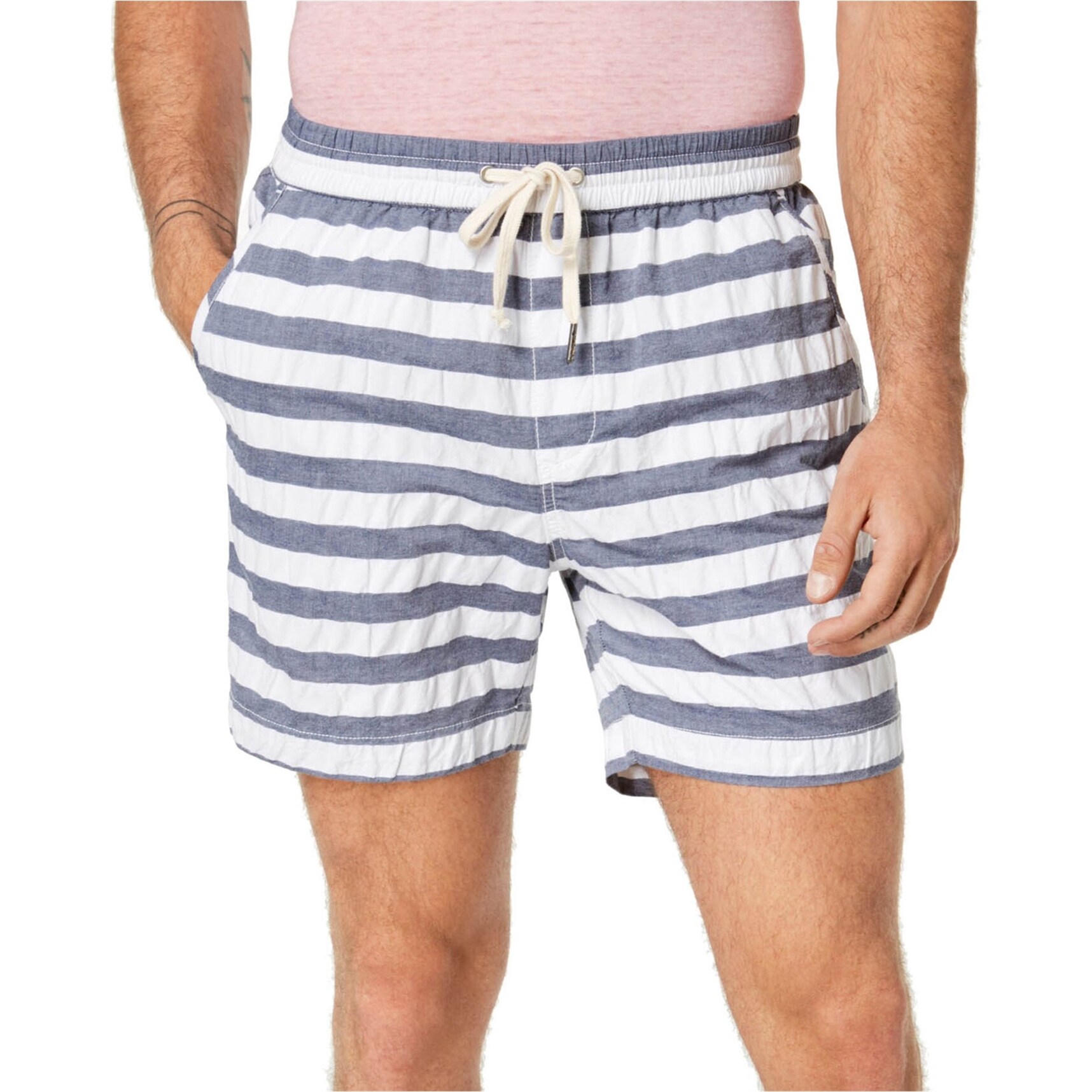 mens elastic chino shorts