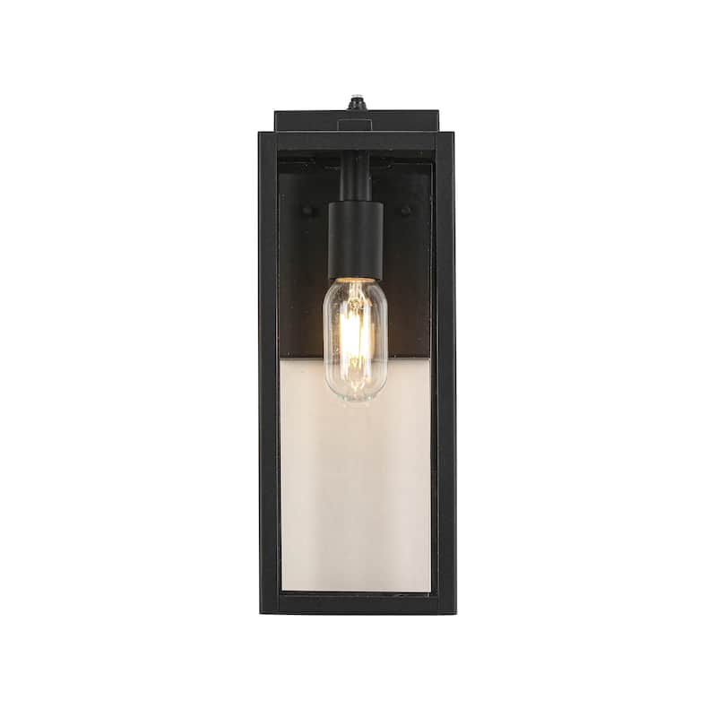 Matte Black Outdoor Wall Lantern Sconce