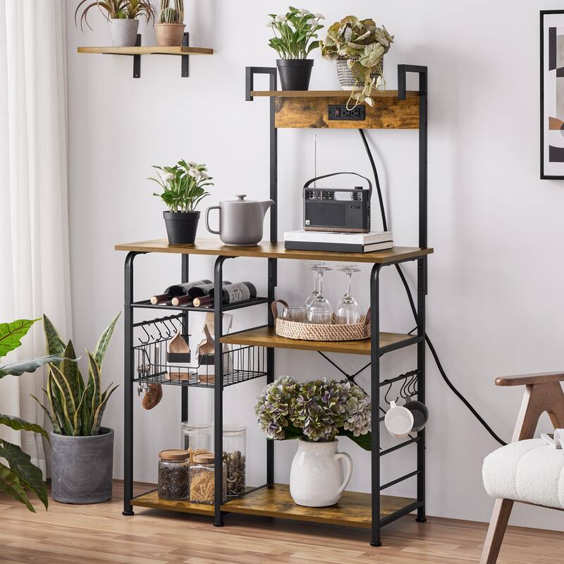 Yaheetech 55" Baker's Rack Free Standing Utility Storage Shelf