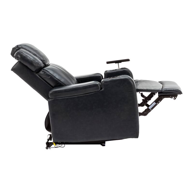 Power Recliner Individual Seat Home Theater Recliner with Cooling Cup Holder, Bluetooth Speaker, LED Lights, USB Ports