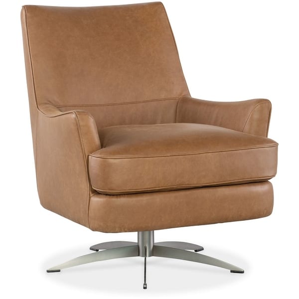 slide 2 of 4, Hooker Furniture CC715-SW-080 Sheridan 30" Wide Wood Framed Leather Denver Coffee