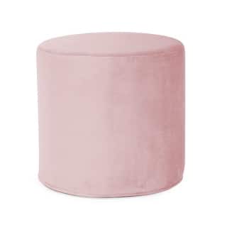 Allan Andrews No Tip Cylinder Ottoman with Cover, Bella Collection