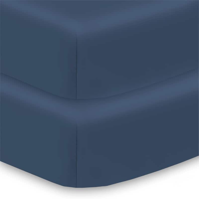 BreathableBaby All-in-One Fitted Sheet & Waterproof Cover for 52" x 28" Crib Mattress (2-Pack)