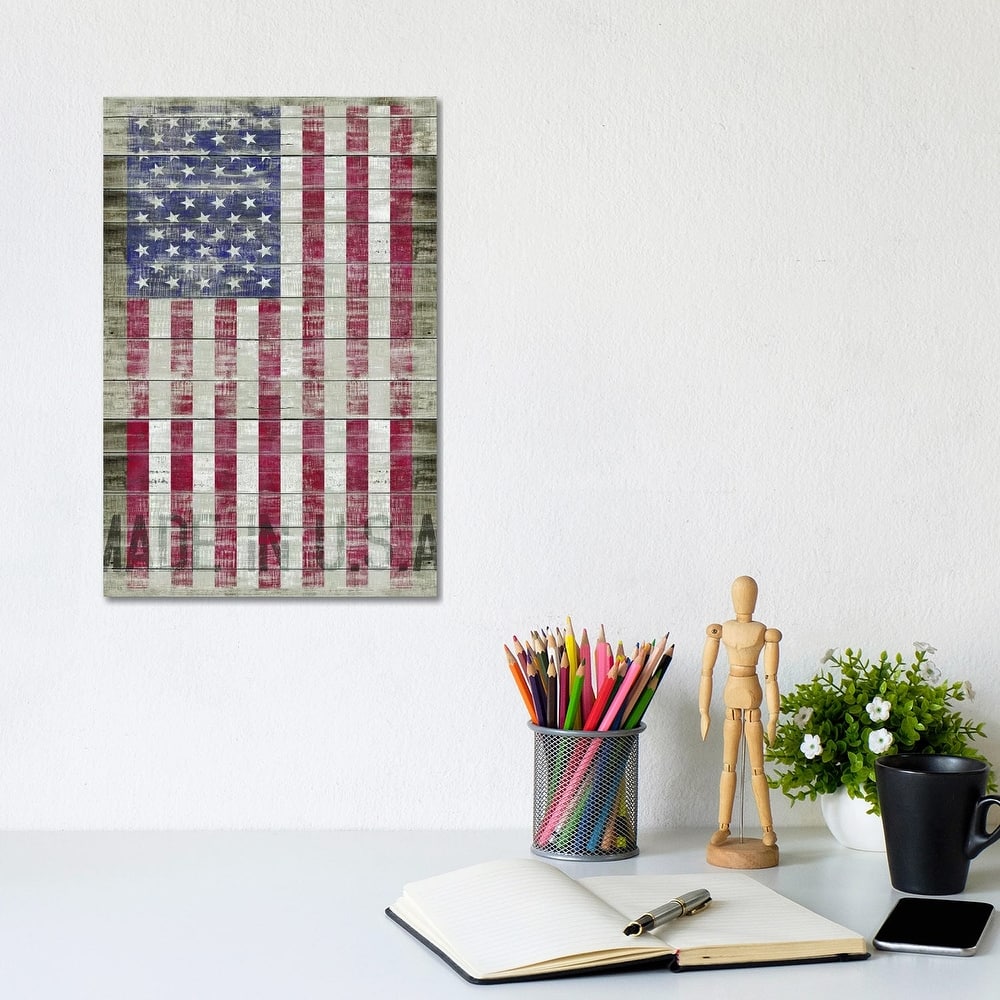 iCanvas "American Flag II" by Diego Tirigall Canvas Print