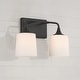 preview thumbnail 7 of 11, Presley 2-light Bath/ Vanity Fixture w/ Soft White Glass
