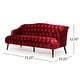 preview thumbnail 14 of 32, Adelia Modern Glam Tufted Velvet Sofa by Christopher Knight Home