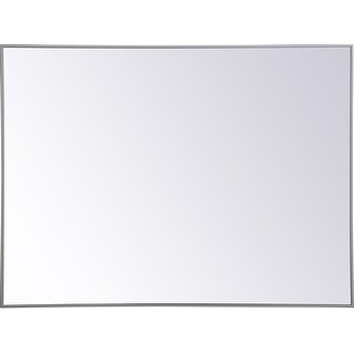 Elegant Lighting Eternity 36" x 48" Rectangular Beveled Metal Framed