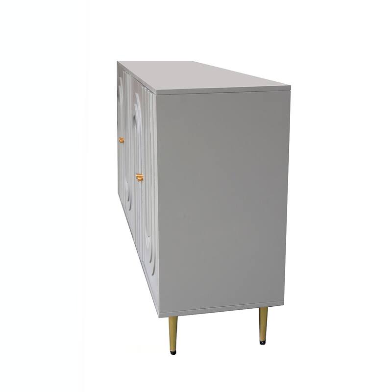 4-Door Wooden Sideboard Storage Cabinet