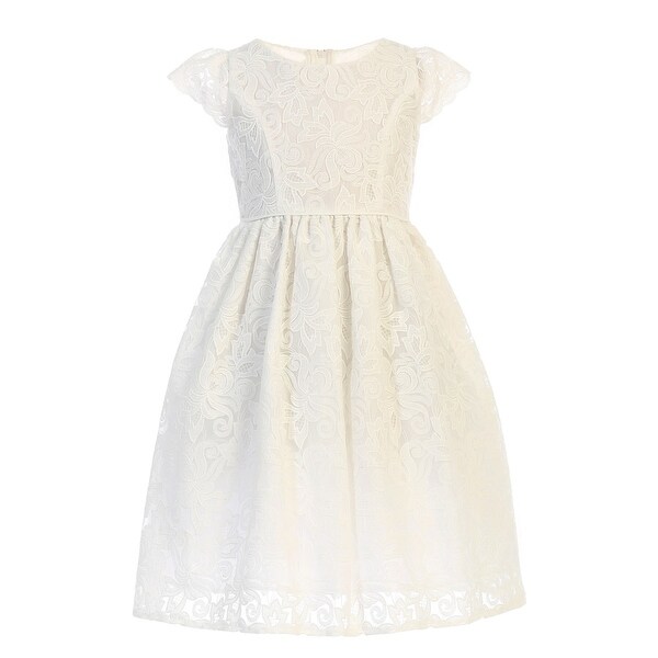 white dress for big girls