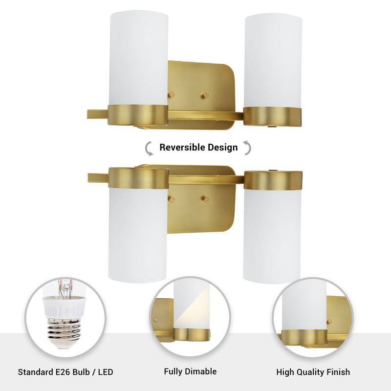 Brio Lighting Revis 2 - Light Dimmable Bathroom Vanity Light