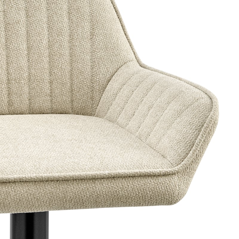 NPD Furniture Luther Fabric Gaslift Swivel Bar Stool (Set of 2)