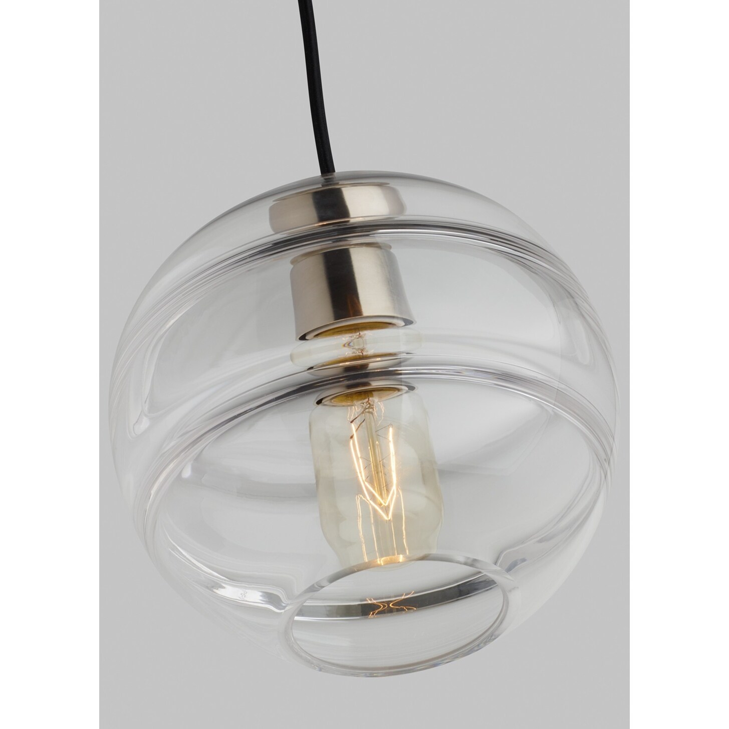 Tech Lighting 700SDNMPL3-LED9  Sedona 12 Light 62-1/2" Wide LED Globe Chandelier with Glass Globe Shades (Satin Nickel / Clear Shade / 2700K) - Chandeliers For Bedrooms by Overstock.com