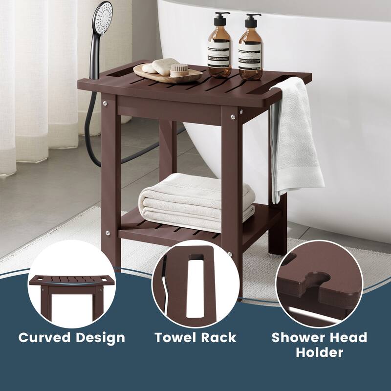 Anapolis Poly Shower Bench