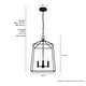 preview thumbnail 4 of 10, Hunter Fair Oaks 4-Light Pendant - Kitchen, Dining Room, Foyer - Modern Farmhouse, Transitional, Cage, Lantern - Designer!