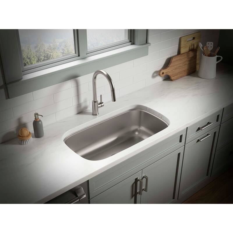 Sterling 36595 Valton 32-3/16" Undermount Single Basin Stainless Steel - Stainless Steel