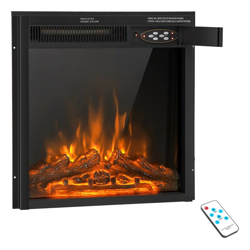 Costway 22.5'' Electric Fireplace Heater Inserts Recessed Ultra Thin - See Details