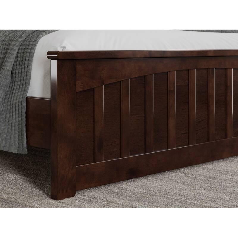 Becket Solid Wood Low Profile Platform Bed with Matching Footboard