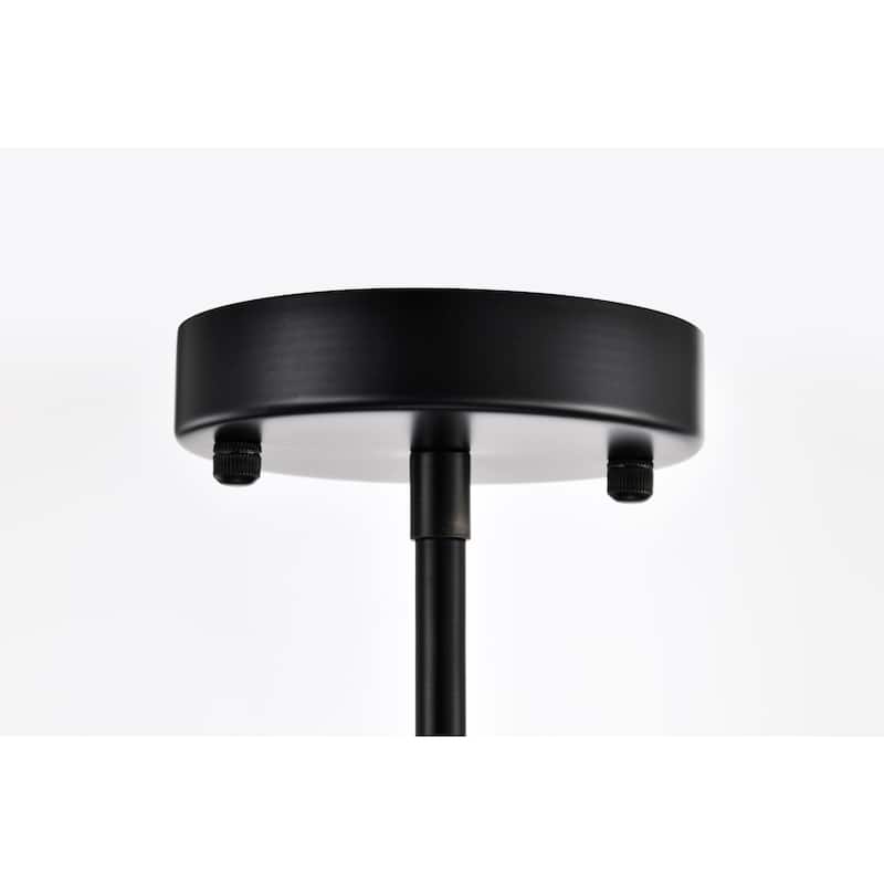 Copas 16 Inch Imitation Wood Grain Drum Shape Chandelier