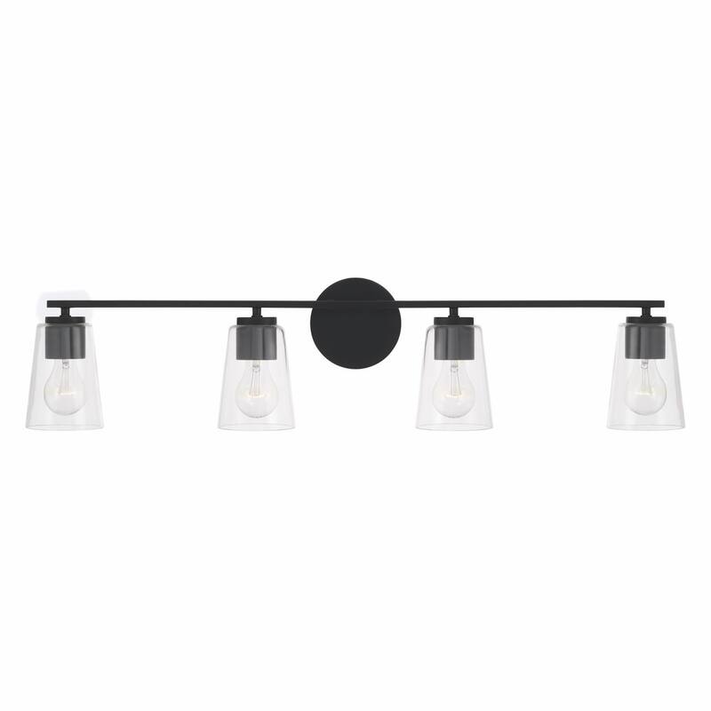 Portman 4-light Bath/ Vanity Fixture w/ Clear Glass