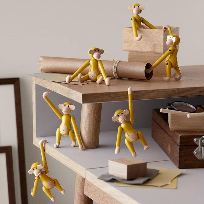 Kay Bojesen Vintage Monkey, Mini, H 3.7" - H: 3.7"