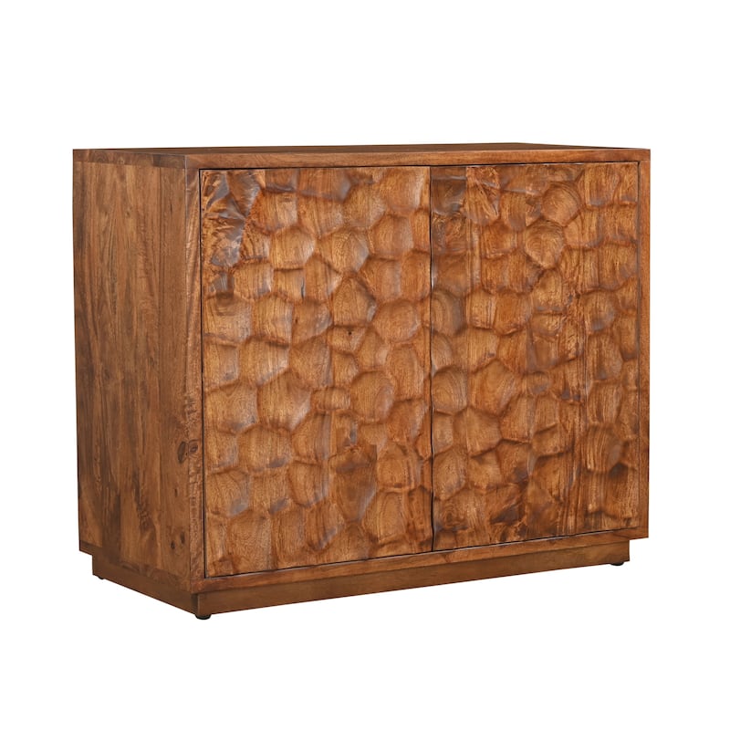 Lydia Contemporary Hardwood Storage Sideboard by Sevita - 38" W x 18" D x 34" H