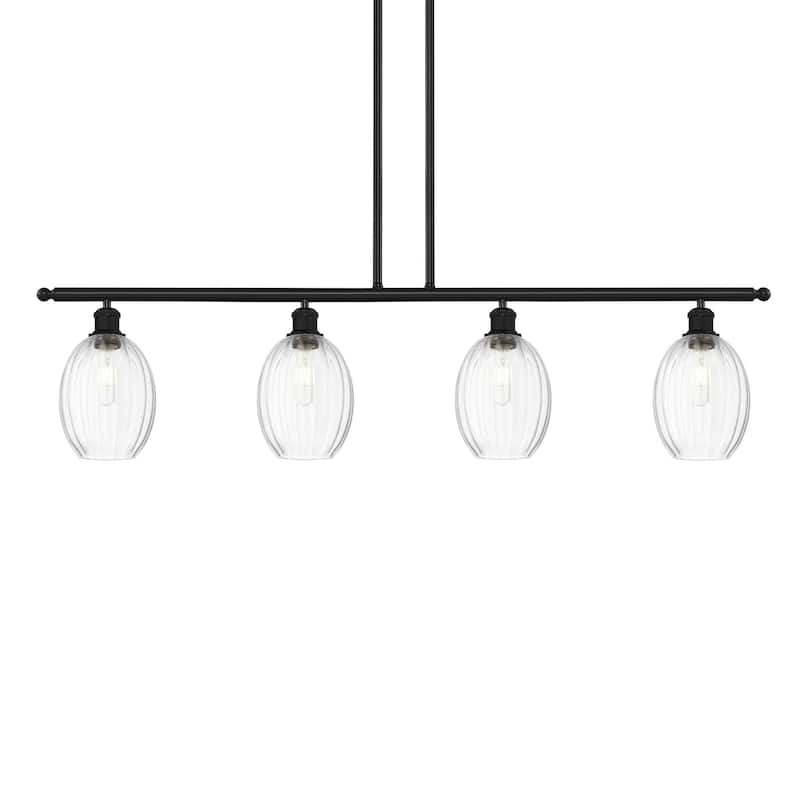 Innovations Lighting 516-4I-12-48 Preston Linear Preston 4 Light 48" - Matte Black / Clear