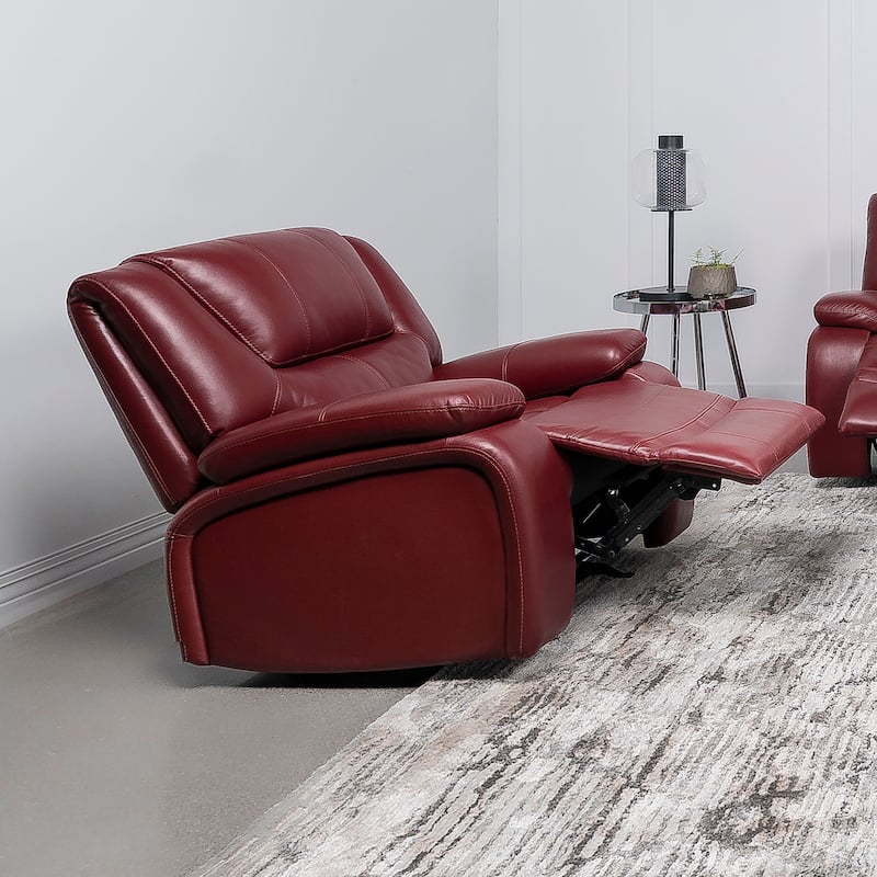 Camila Leatherette Upholstered Glider Recliner Chair