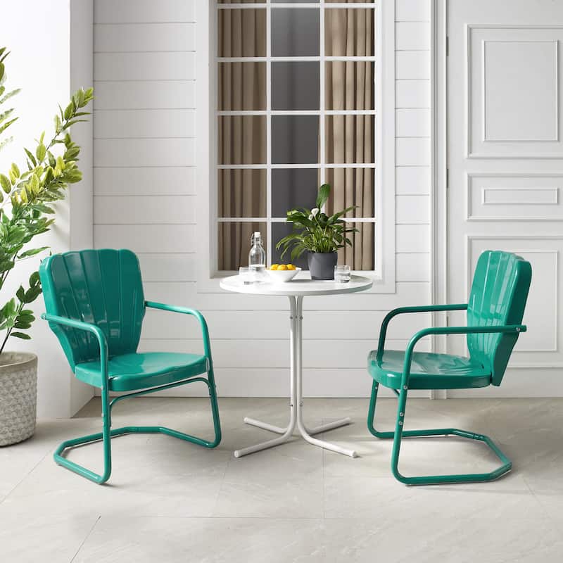 Crosley Ridgeland 3Pc Outdoor Bistro Set - 108 W x 34 D x 34.25 H