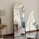 preview thumbnail 12 of 30, Metal Arch Full Length Mirror Floor Mirror Wall-Mounted 18x58 - Gold