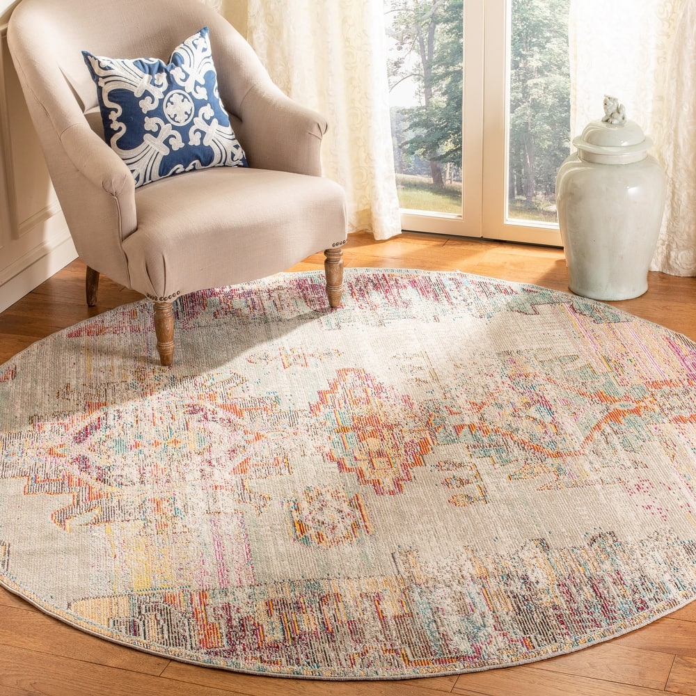 SAFAVIEH Crystal Zahariea Boho Distressed Rug