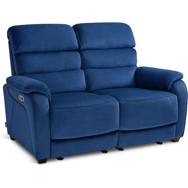 MCombo 61.6'' Wall Hugger Power Loveseat Recliner Sofa with Adjustable Headrest and USB A & C Charge Ports