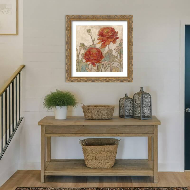 Rising Sun Blooms No. 2 by Megan Meagher Wood Framed Wall Art Print