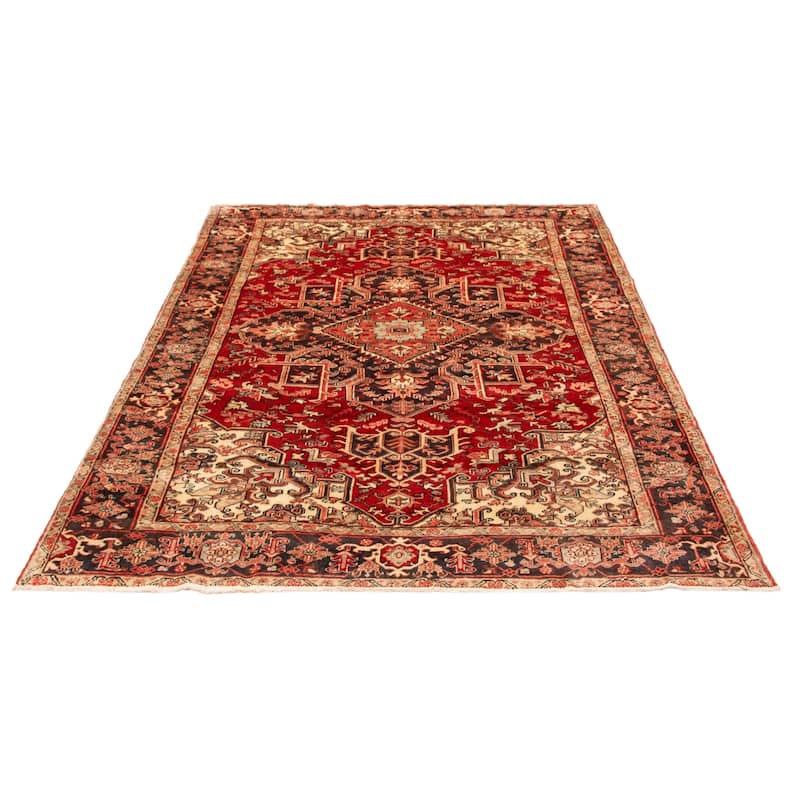 ECARPETGALLERY Hand-knotted Sarabi Red Wool Rug - 8'1 x 11'1
