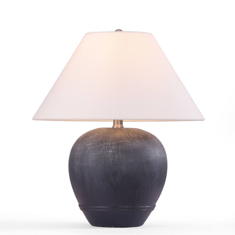 Ceramic Table Lamp with Linen Shade