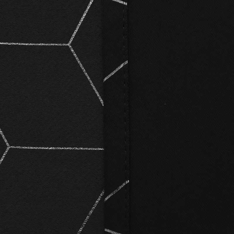 Deconovo Decorative Silver Diamond Curtains (2 Panel)