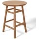 preview thumbnail 77 of 111, Polytrends Laguna Hdpe All Weather Outdoor Patio 35" Round Bar Table