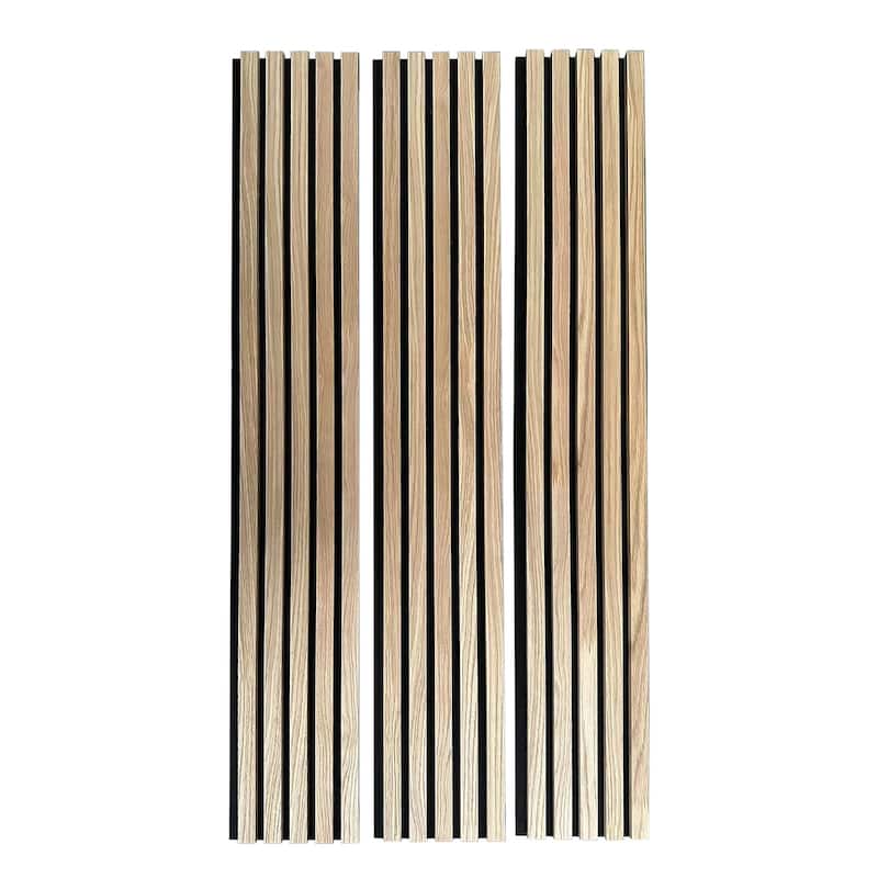 WallPops Acoustic Slat Wood Natural Wall Panels