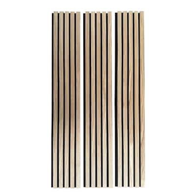 WallPops Acoustic Slat Wood Natural Wall Panels
