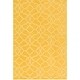 preview thumbnail 37 of 40, Hand-Loomed List Wool Area Rug Yellow - 6' x 9'