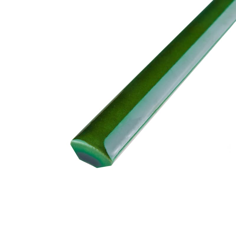 Merola Tile Viva Antic Verde 1/2" x 12" Ceramic Wall Trim - (1 Tile)