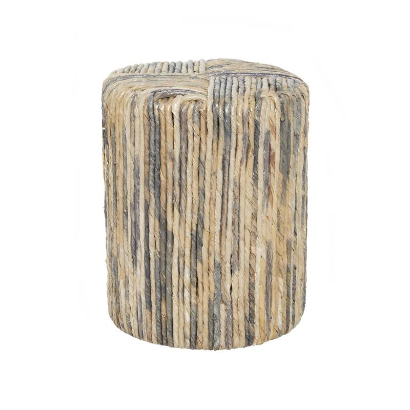 Banana Leaf Woven Accent Table - Multi Colored - Roche River Decor