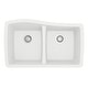preview thumbnail 40 of 64, Karran Undermount Quartz 33 in. 50/50 Double Bowl Kitchen Sink Kit