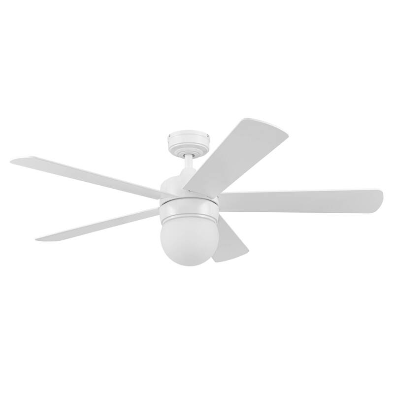 52" Prominence Home Ardrey Kell Modern Indoor LED Ceiling Fan with Light, Remote Control, Dual Mounting, Dual Finish Blades