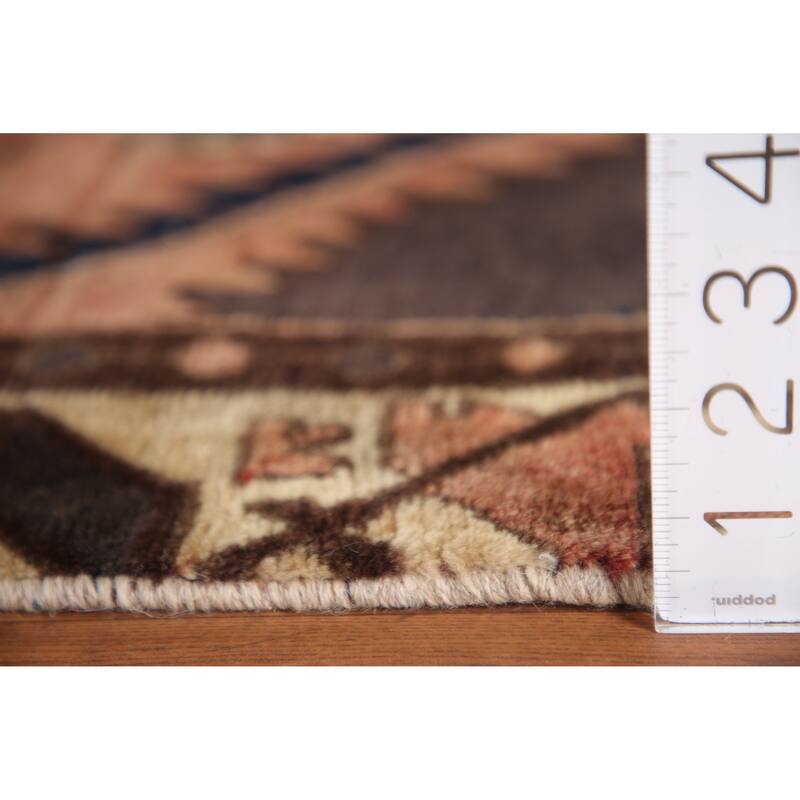 Hand Knotted Oriental 100% Wool Carpet Traditional Tribal Coral Bakhtiari Area Rug - 10' 6'' X 6' 6''