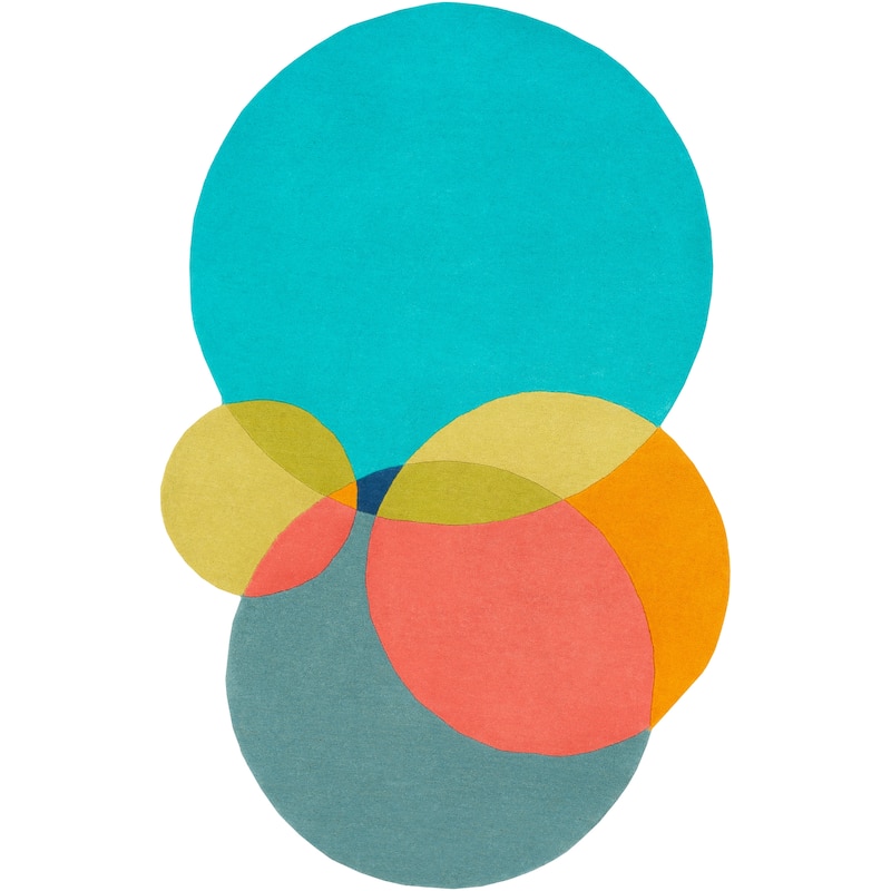 Livabliss Martela Handmade Mod Geometric Wool Area Rug