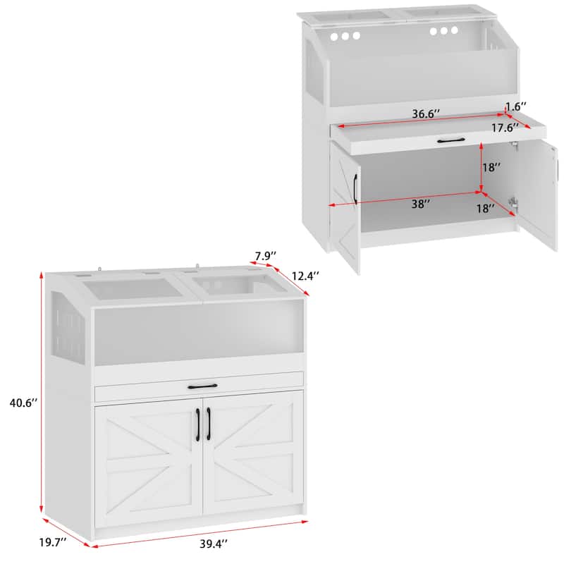 Reptile Cabinet - Small Pet House: Acrylic and Wood Construction with Transparent Viewing Windows