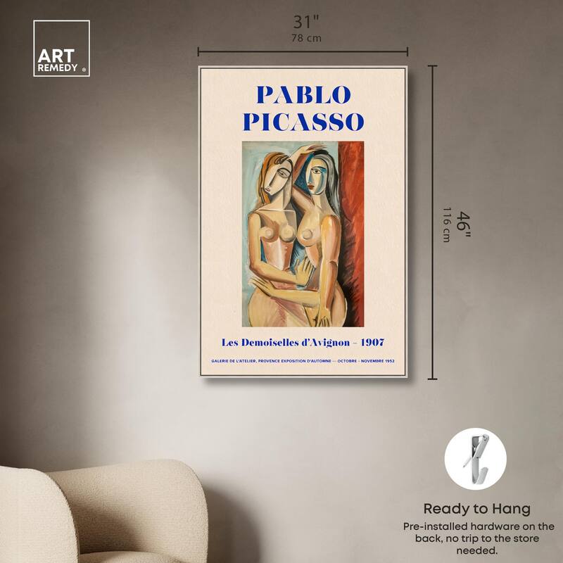 Picasso's Avignon Canvas by Art Remedy