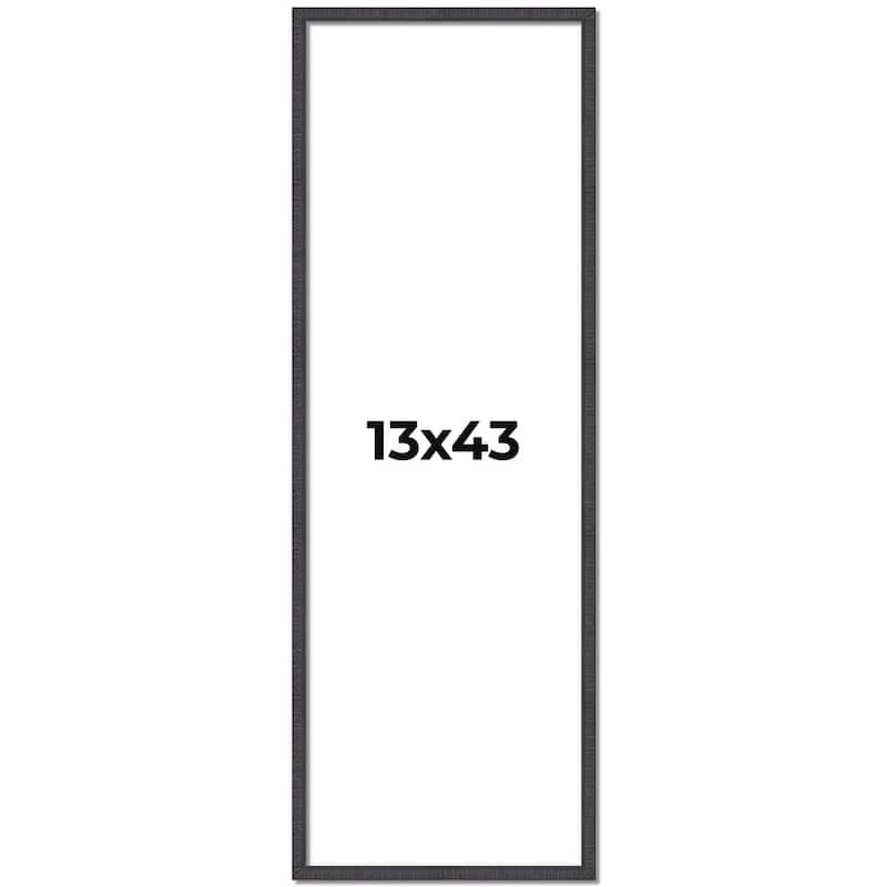 13x43 Frame Brown Solid Wood Picture Frame - Complete Modern Photo