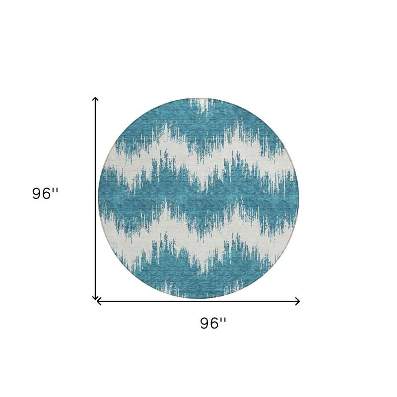HomeRoots Chevron Transitional Rectangle Outdoor Rug