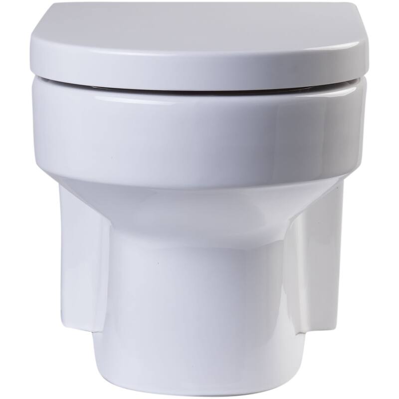 Eago Elongated Closed-Front Toilet Seat with Soft Close Hinges